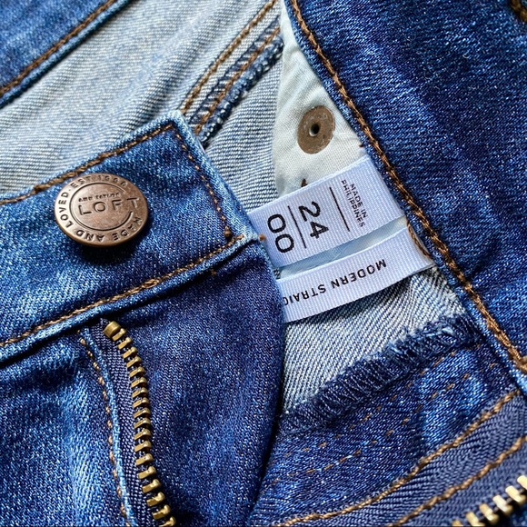 LOFT Modern Straight Medium Wash Jean - Picture 4 of 5
